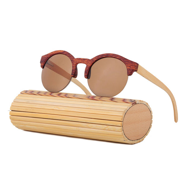 Browline Wooden Sunglasses