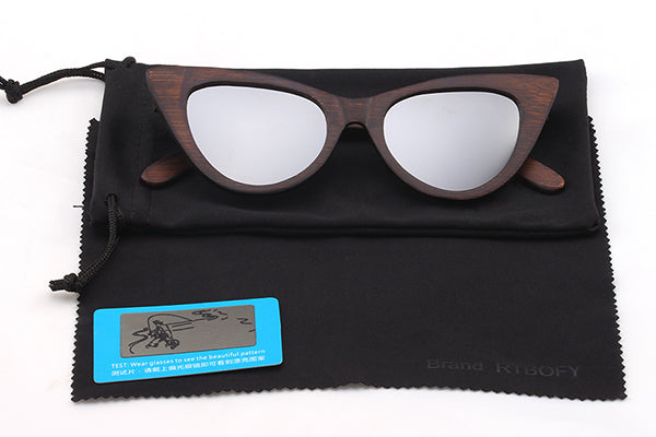 Polarized Lens Bamboo Frame Shades