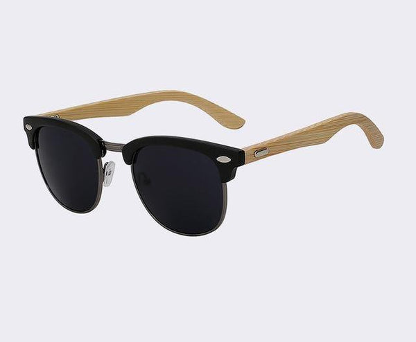 Half Metal Bamboo Sunglasses